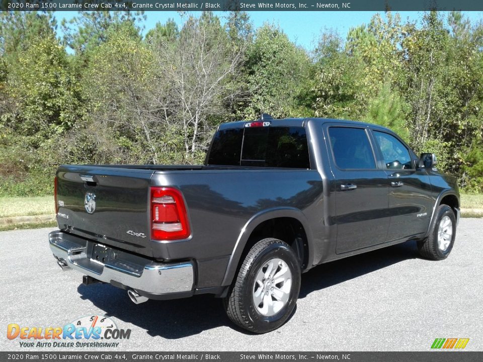 2020 Ram 1500 Laramie Crew Cab 4x4 Granite Crystal Metallic / Black Photo #6