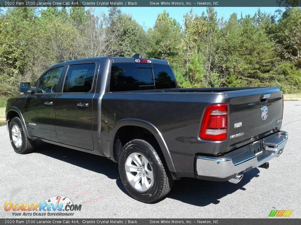 2020 Ram 1500 Laramie Crew Cab 4x4 Granite Crystal Metallic / Black Photo #8