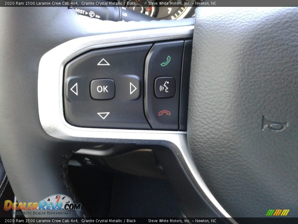 2020 Ram 1500 Laramie Crew Cab 4x4 Granite Crystal Metallic / Black Photo #19