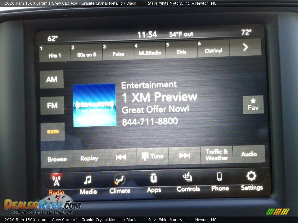 2020 Ram 1500 Laramie Crew Cab 4x4 Granite Crystal Metallic / Black Photo #24