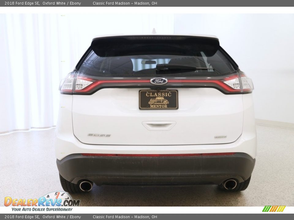 2018 Ford Edge SE Oxford White / Ebony Photo #14