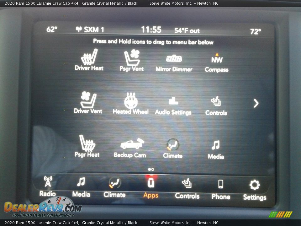 2020 Ram 1500 Laramie Crew Cab 4x4 Granite Crystal Metallic / Black Photo #28