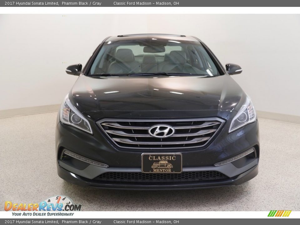 2017 Hyundai Sonata Limited Phantom Black / Gray Photo #2