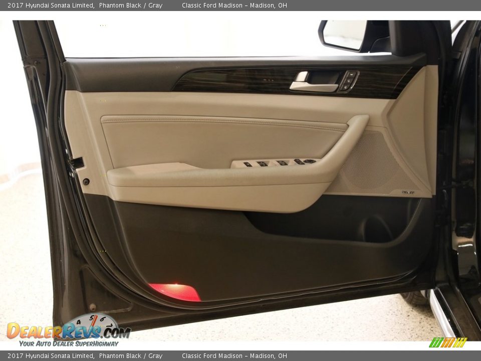 2017 Hyundai Sonata Limited Phantom Black / Gray Photo #4