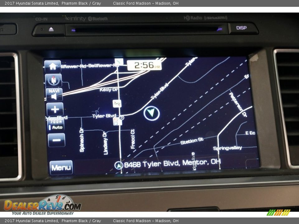 2017 Hyundai Sonata Limited Phantom Black / Gray Photo #10