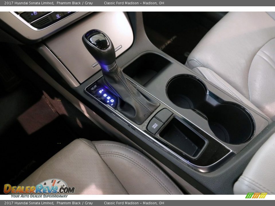 2017 Hyundai Sonata Limited Phantom Black / Gray Photo #11