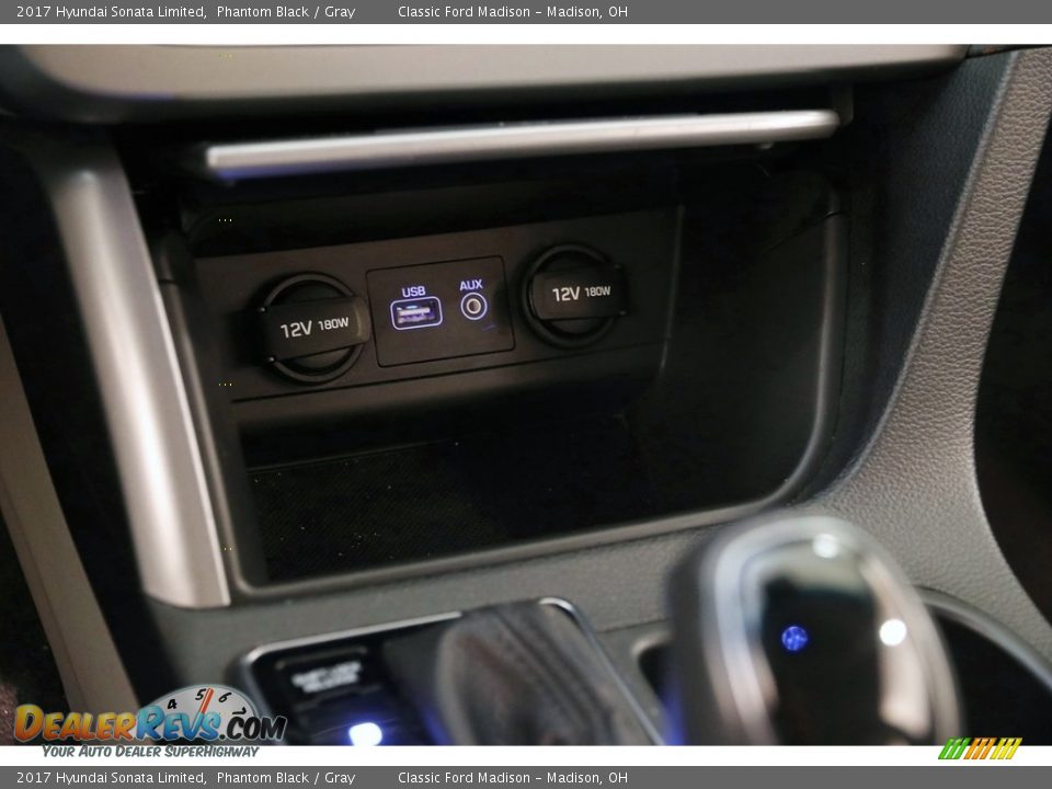 2017 Hyundai Sonata Limited Phantom Black / Gray Photo #12