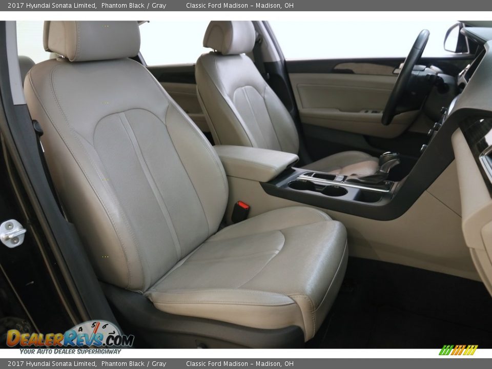 2017 Hyundai Sonata Limited Phantom Black / Gray Photo #13