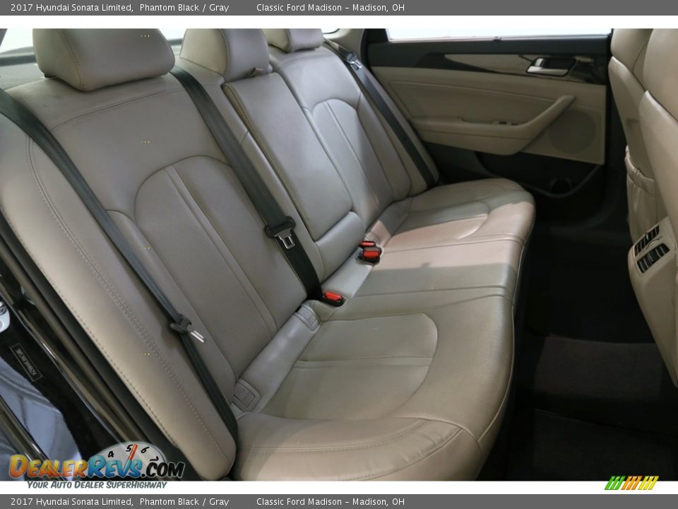 2017 Hyundai Sonata Limited Phantom Black / Gray Photo #14
