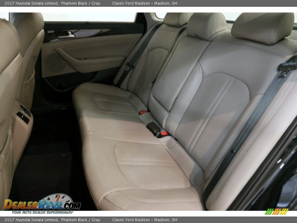 2017 Hyundai Sonata Limited Phantom Black / Gray Photo #15