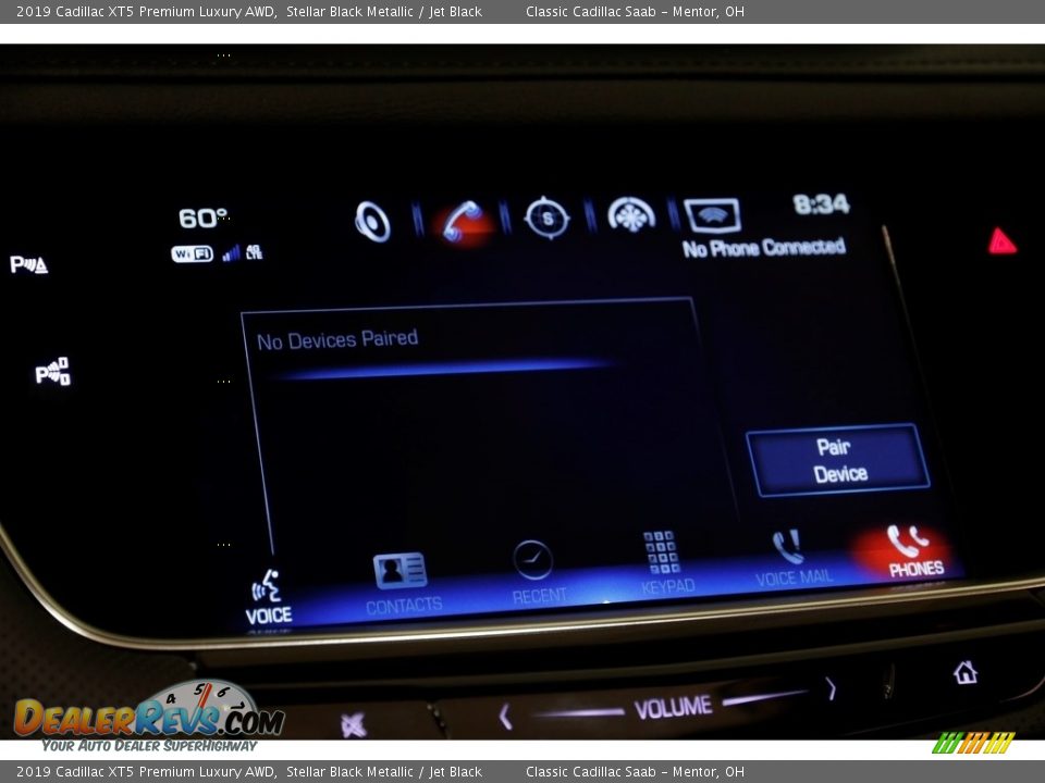 2019 Cadillac XT5 Premium Luxury AWD Stellar Black Metallic / Jet Black Photo #12