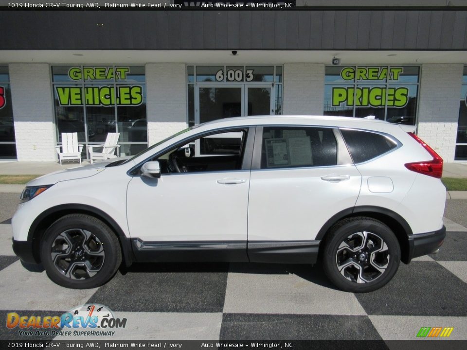 2019 Honda CR-V Touring AWD Platinum White Pearl / Ivory Photo #1