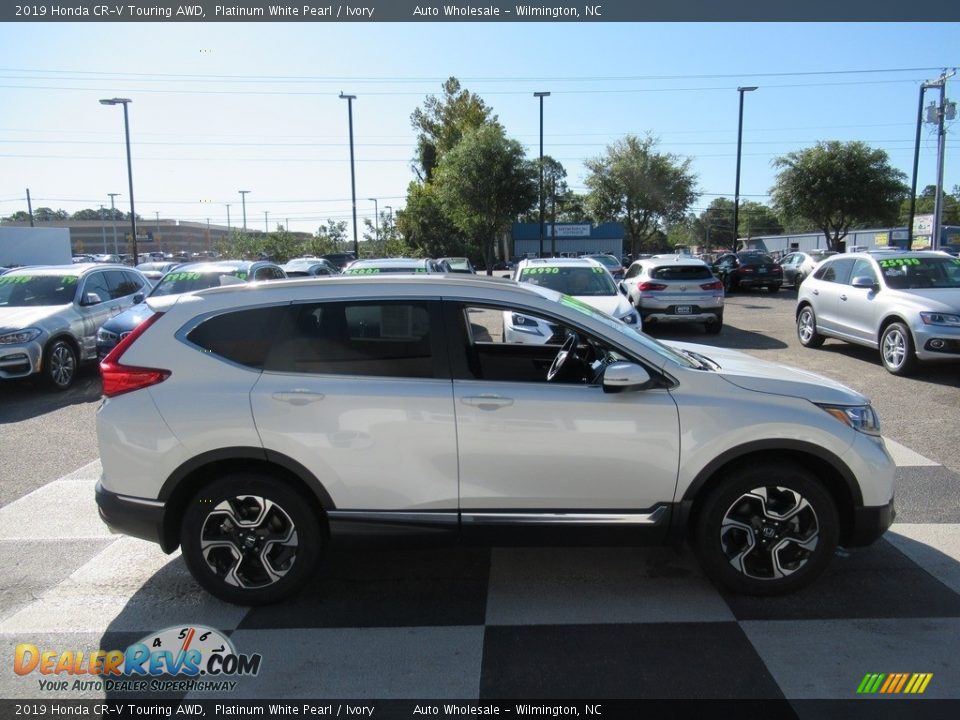 2019 Honda CR-V Touring AWD Platinum White Pearl / Ivory Photo #3