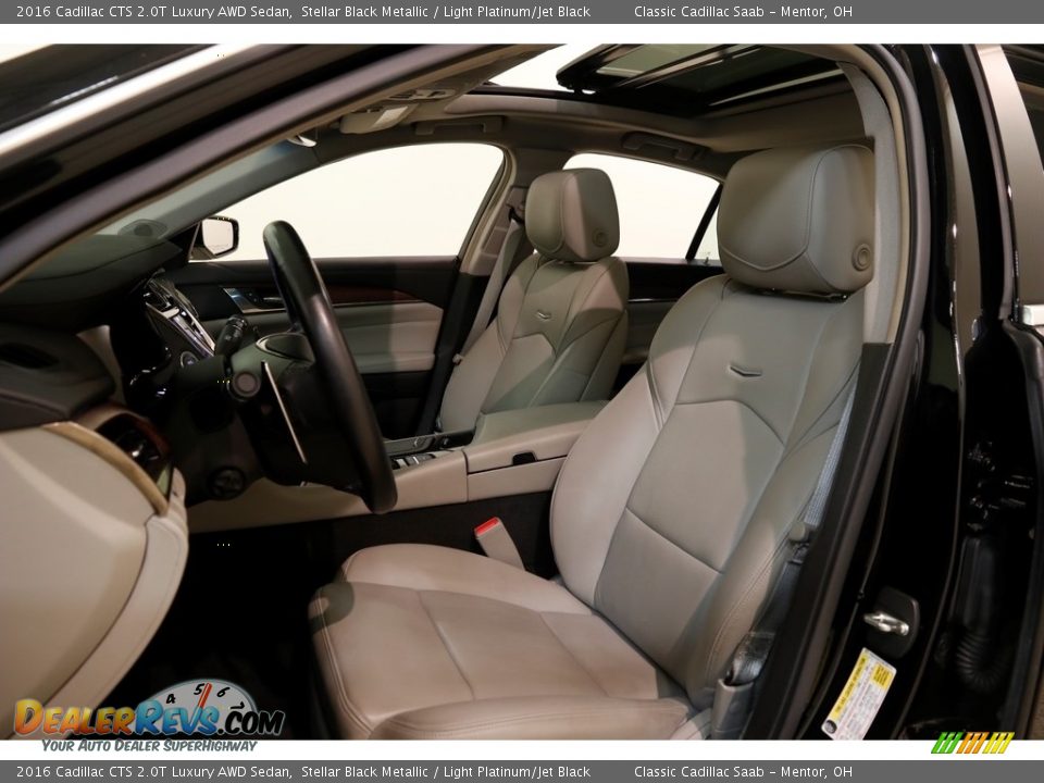 2016 Cadillac CTS 2.0T Luxury AWD Sedan Stellar Black Metallic / Light Platinum/Jet Black Photo #5