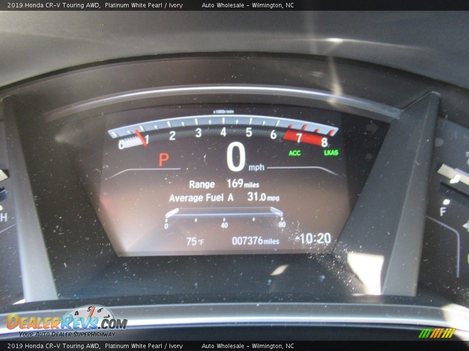 2019 Honda CR-V Touring AWD Platinum White Pearl / Ivory Photo #15