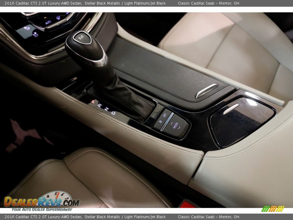 2016 Cadillac CTS 2.0T Luxury AWD Sedan Stellar Black Metallic / Light Platinum/Jet Black Photo #15