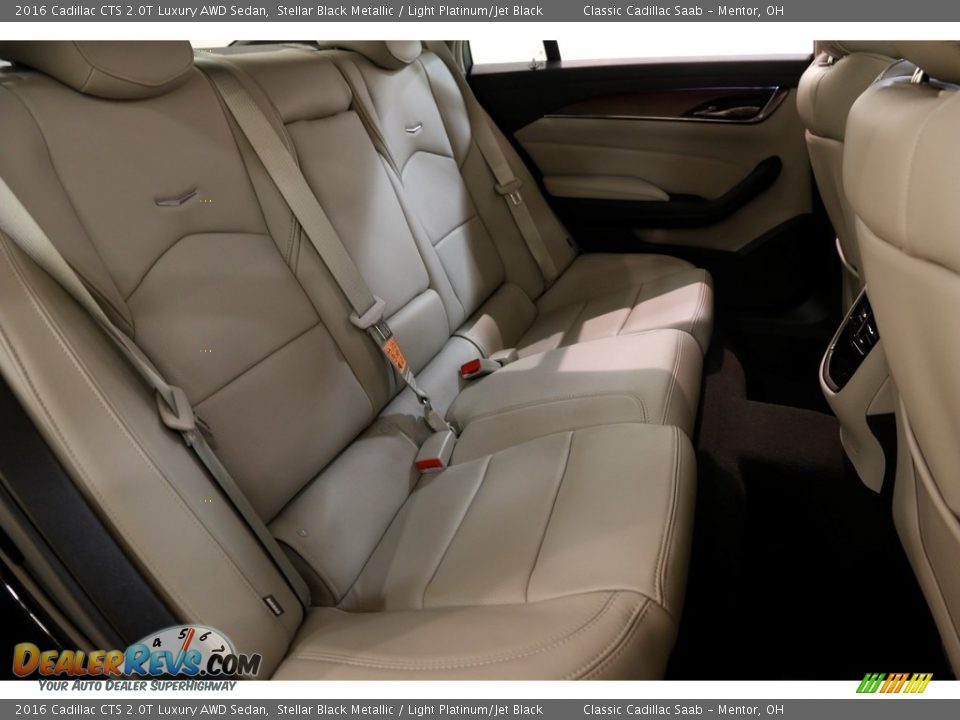 2016 Cadillac CTS 2.0T Luxury AWD Sedan Stellar Black Metallic / Light Platinum/Jet Black Photo #18