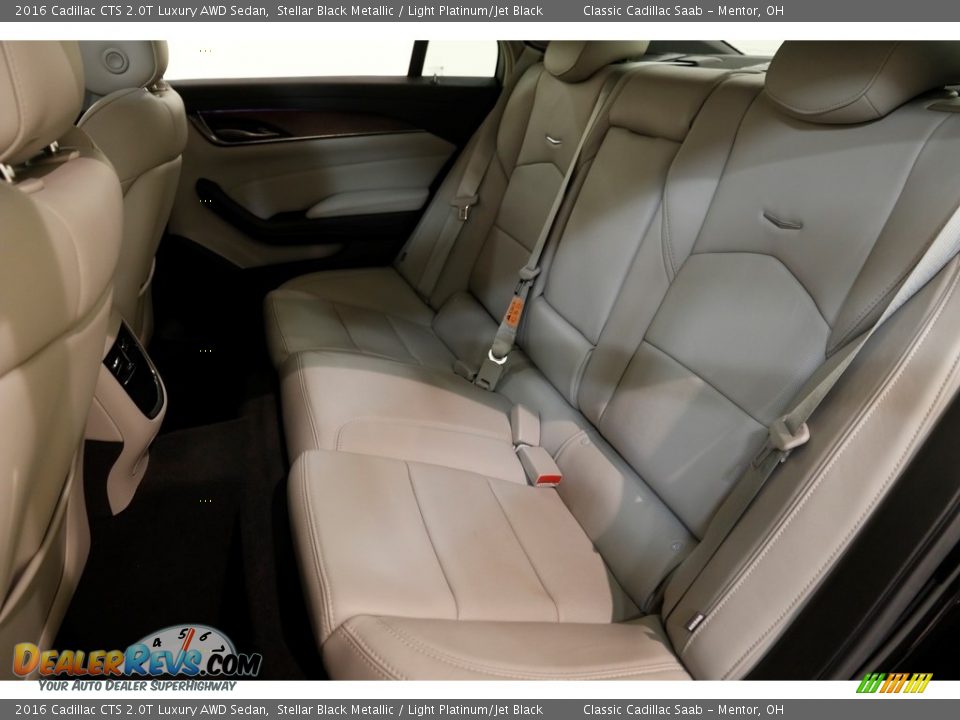 2016 Cadillac CTS 2.0T Luxury AWD Sedan Stellar Black Metallic / Light Platinum/Jet Black Photo #19