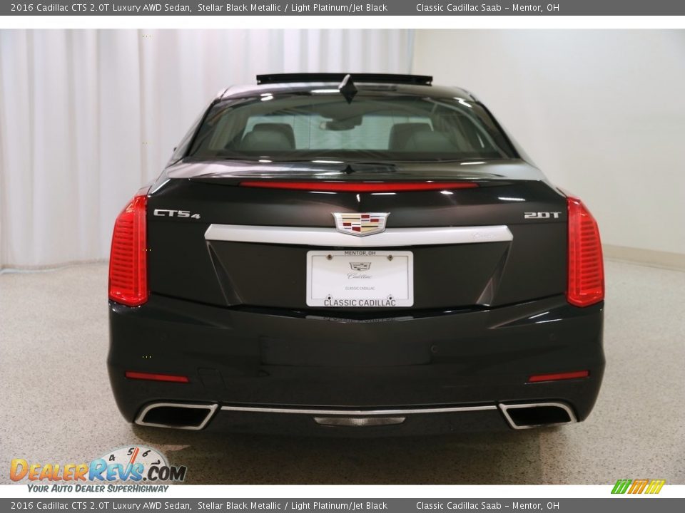 2016 Cadillac CTS 2.0T Luxury AWD Sedan Stellar Black Metallic / Light Platinum/Jet Black Photo #20