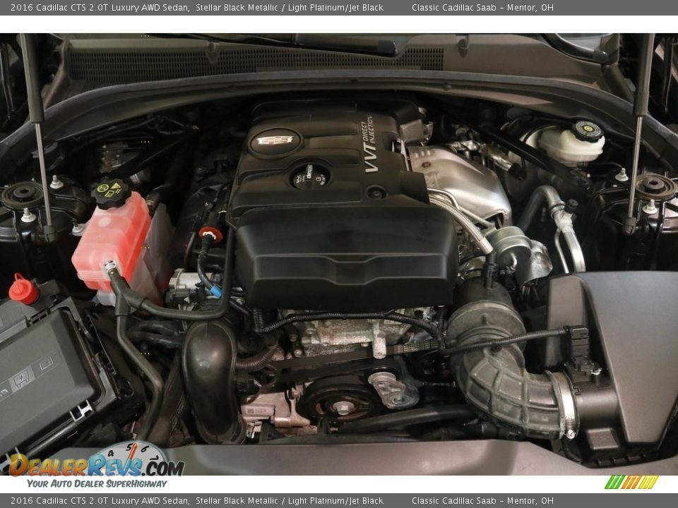 2016 Cadillac CTS 2.0T Luxury AWD Sedan Stellar Black Metallic / Light Platinum/Jet Black Photo #21