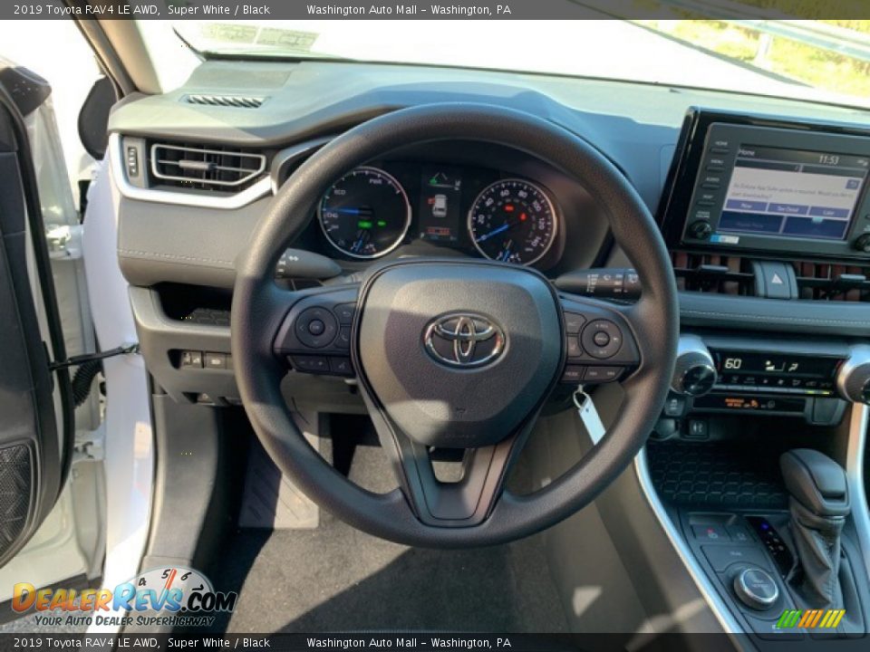 2019 Toyota RAV4 LE AWD Super White / Black Photo #6