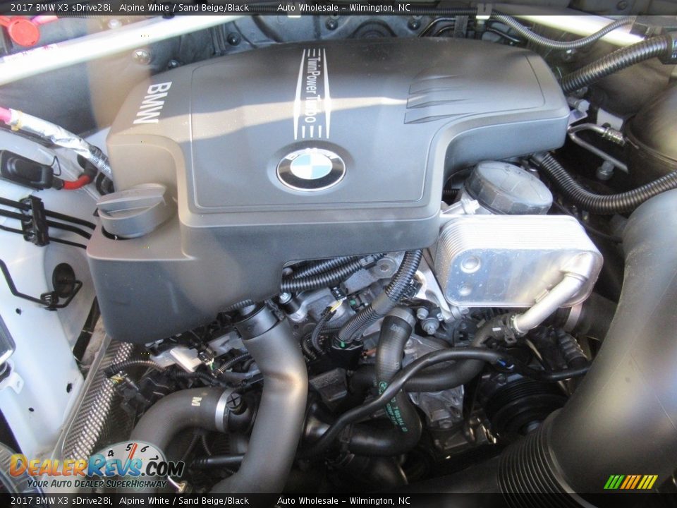 2017 BMW X3 sDrive28i Alpine White / Sand Beige/Black Photo #6