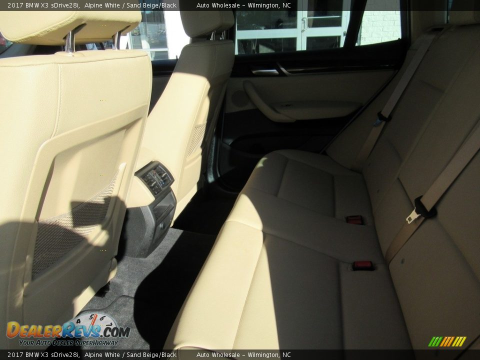 2017 BMW X3 sDrive28i Alpine White / Sand Beige/Black Photo #10