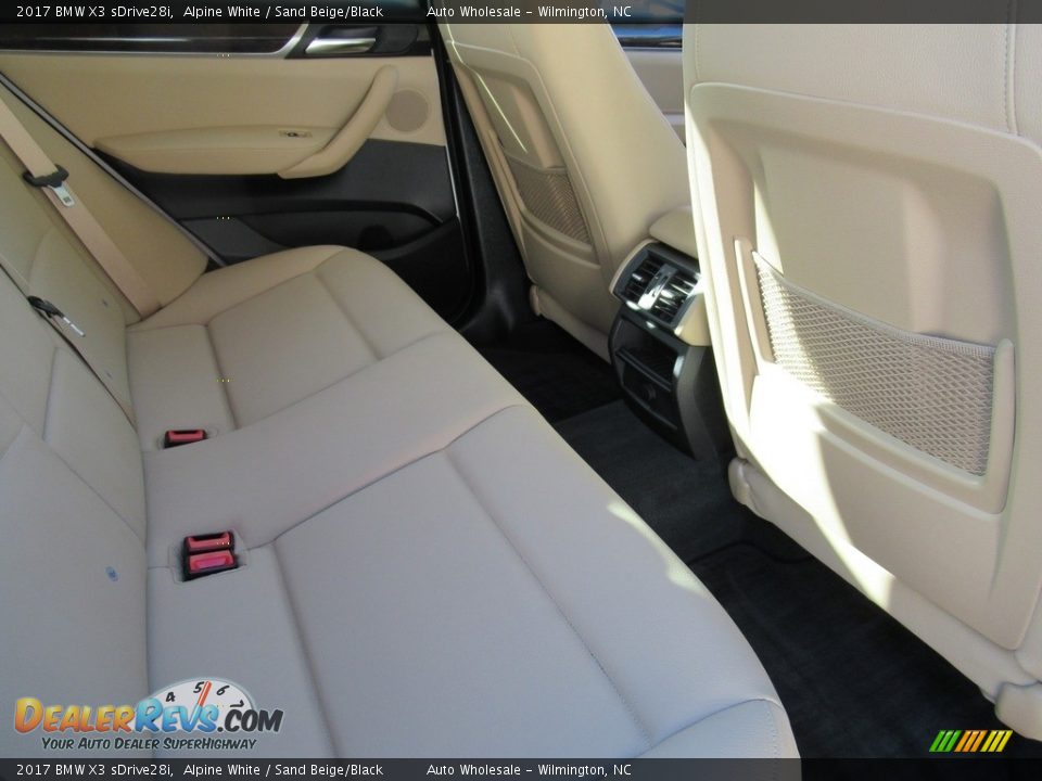 2017 BMW X3 sDrive28i Alpine White / Sand Beige/Black Photo #12