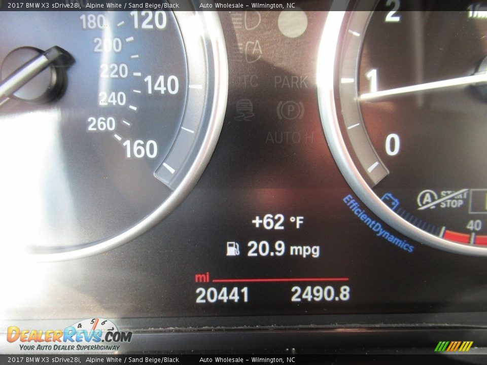 2017 BMW X3 sDrive28i Alpine White / Sand Beige/Black Photo #15