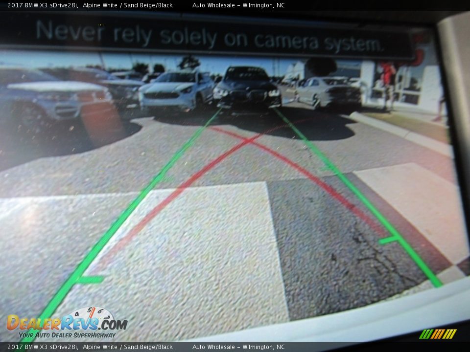 2017 BMW X3 sDrive28i Alpine White / Sand Beige/Black Photo #18