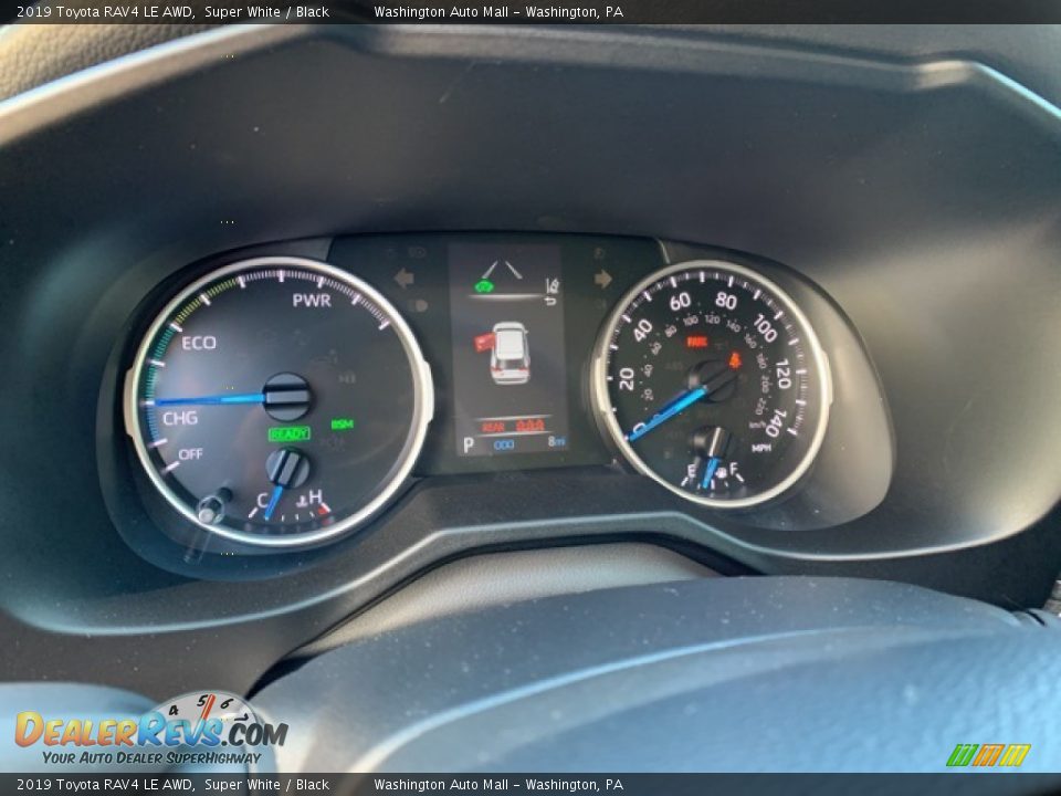 2019 Toyota RAV4 LE AWD Super White / Black Photo #23