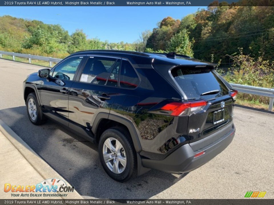 2019 Toyota RAV4 LE AWD Hybrid Midnight Black Metallic / Black Photo #2