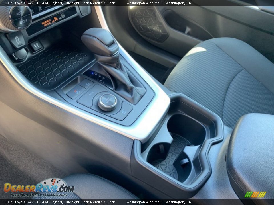 2019 Toyota RAV4 LE AWD Hybrid Midnight Black Metallic / Black Photo #4