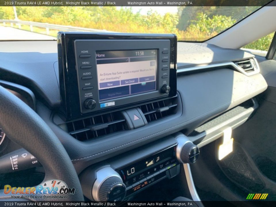 2019 Toyota RAV4 LE AWD Hybrid Midnight Black Metallic / Black Photo #5