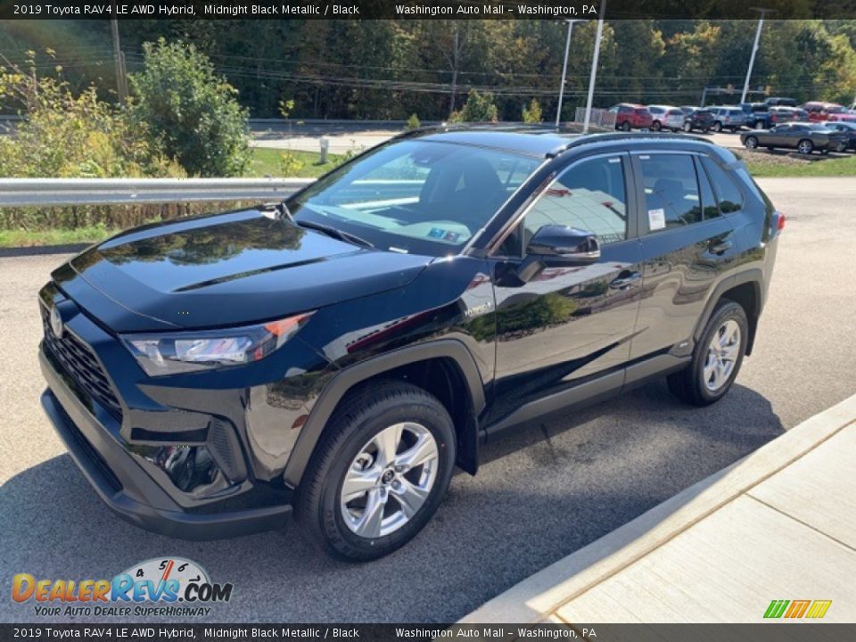 2019 Toyota RAV4 LE AWD Hybrid Midnight Black Metallic / Black Photo #6