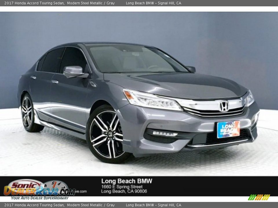 2017 Honda Accord Touring Sedan Modern Steel Metallic / Gray Photo #1