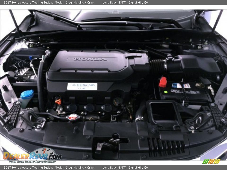 2017 Honda Accord Touring Sedan Modern Steel Metallic / Gray Photo #9