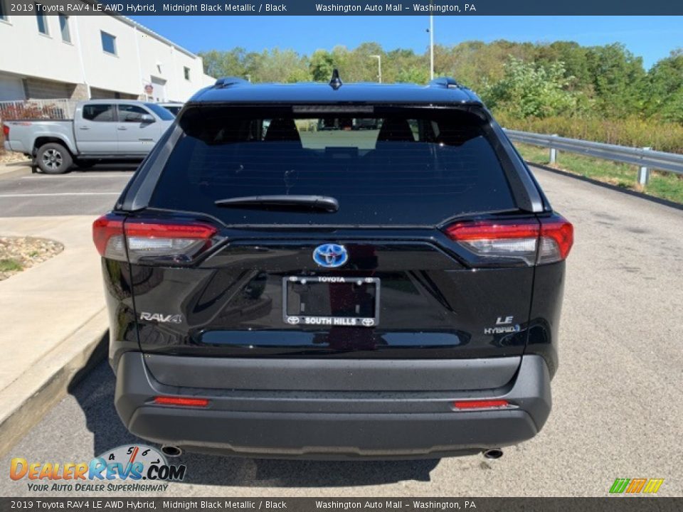 2019 Toyota RAV4 LE AWD Hybrid Midnight Black Metallic / Black Photo #9