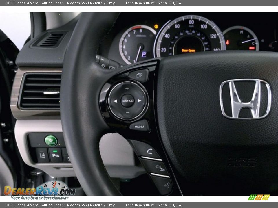 2017 Honda Accord Touring Sedan Modern Steel Metallic / Gray Photo #14