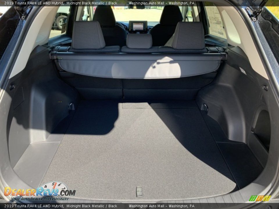2019 Toyota RAV4 LE AWD Hybrid Midnight Black Metallic / Black Photo #12