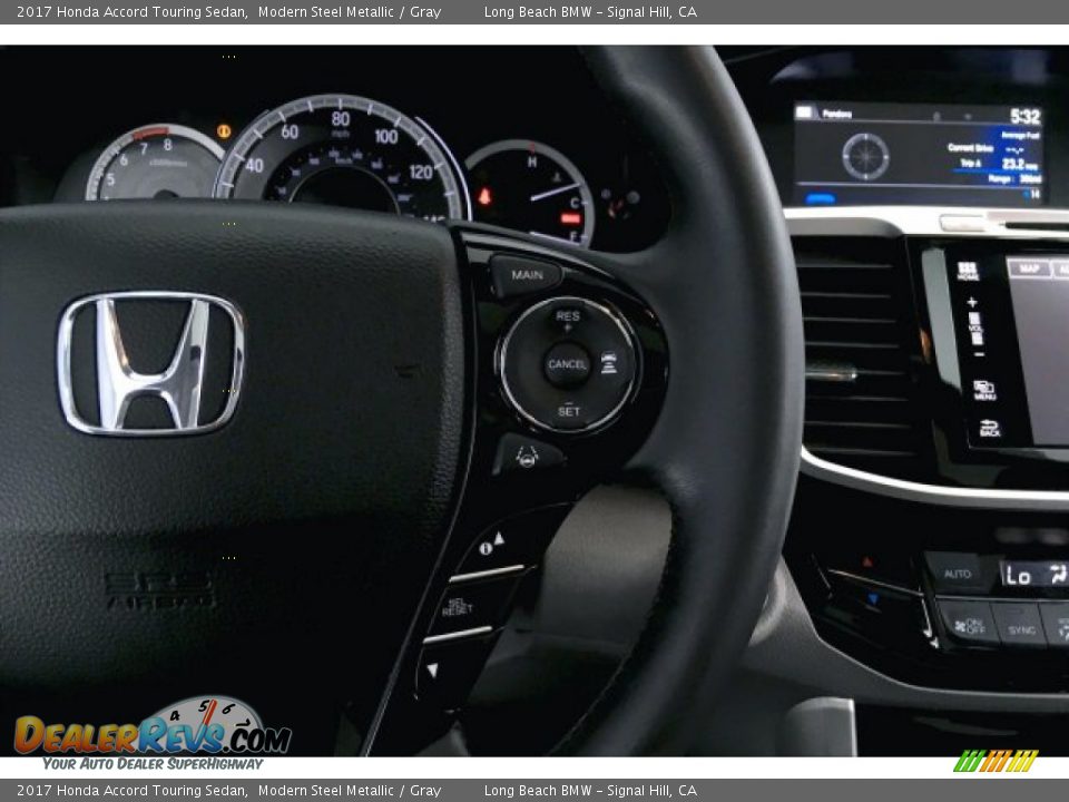 2017 Honda Accord Touring Sedan Modern Steel Metallic / Gray Photo #15