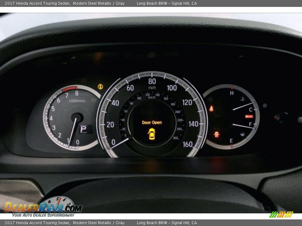 2017 Honda Accord Touring Sedan Modern Steel Metallic / Gray Photo #16