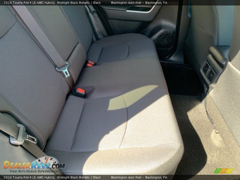 2019 Toyota RAV4 LE AWD Hybrid Midnight Black Metallic / Black Photo #14