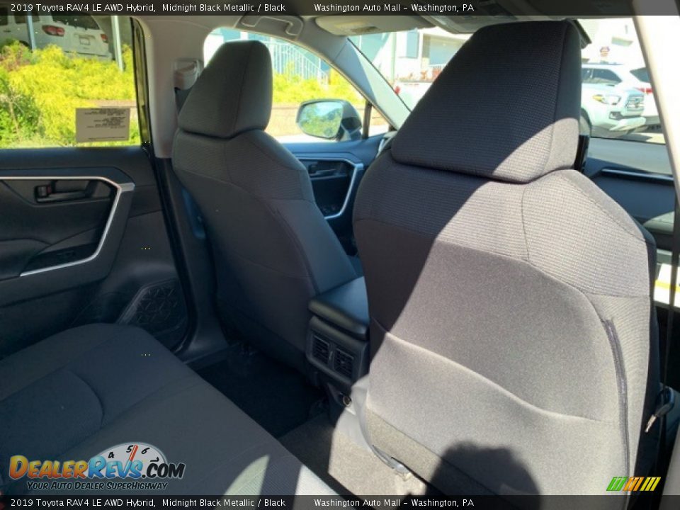 2019 Toyota RAV4 LE AWD Hybrid Midnight Black Metallic / Black Photo #15