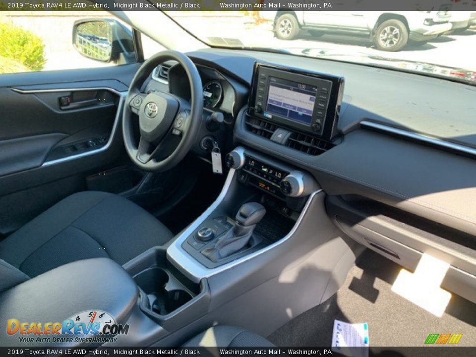 2019 Toyota RAV4 LE AWD Hybrid Midnight Black Metallic / Black Photo #17