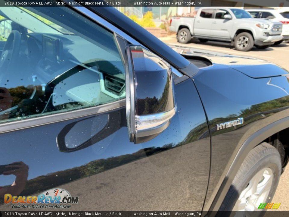 2019 Toyota RAV4 LE AWD Hybrid Midnight Black Metallic / Black Photo #19