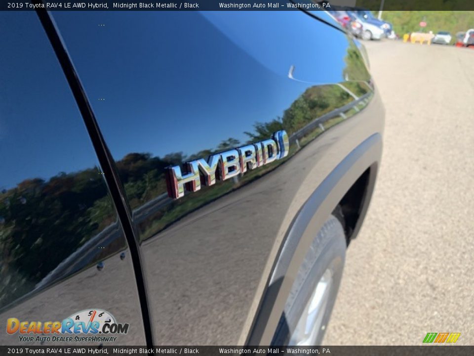 2019 Toyota RAV4 LE AWD Hybrid Midnight Black Metallic / Black Photo #20