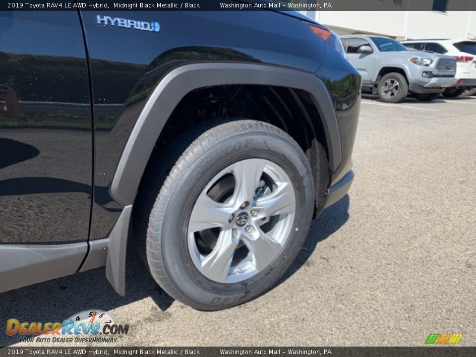 2019 Toyota RAV4 LE AWD Hybrid Midnight Black Metallic / Black Photo #21