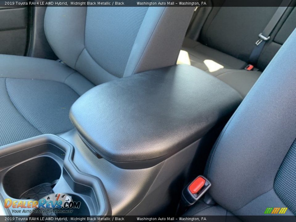 2019 Toyota RAV4 LE AWD Hybrid Midnight Black Metallic / Black Photo #29
