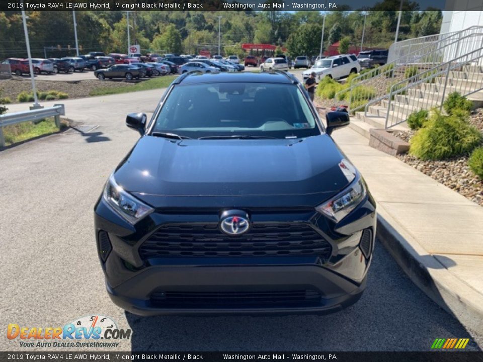 2019 Toyota RAV4 LE AWD Hybrid Midnight Black Metallic / Black Photo #30